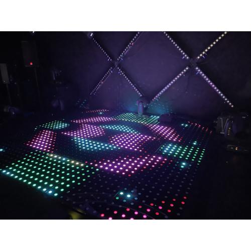 AFX Light CRAZY-DANCEFLOOR plancher Piste de danse lumineuse Disco 3m x 3m (Kit de 25 dalles)