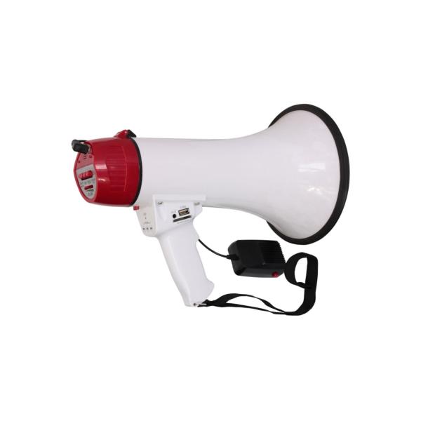 LTC MEGA60USB MEGAPHONE Porte-Voix 60W AVEC USB & SD sur piles ( LR14 1.5V  type C non fournies)