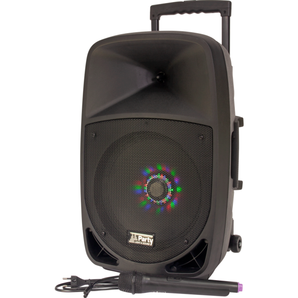 Party-12LED enceinte sono portable sur batterie 12" 700W micro HF usb mp3 Bluetooth Radio FM 