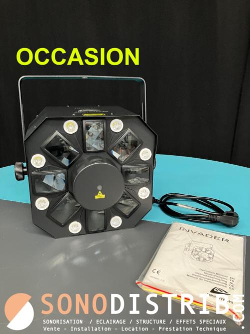 🚨DESTOCKAGE🚨 Modèle d'occasion 🚨 ✅ JB SYSTEMS INVADER jeu de lumière Led multi effets Fourni sans carton et avec Manuel. Quelques traces d'utilisations ✅ Tarif : 120€ TTC - TVA 20% - Prix non négociable PPC: 259€ TTC neuf complet ✅ Matériel d'occasion, Bon état général, Parfait état de fonctionnement ✅ Pas de vente à distance, pas d'expédition, pas de réservation, pas d'échange : 1ier arrivé = 1ier servi  #sonodistrib #destockage #occasion #Braderie #flightcase #jbsystems #invader #fluoparty #LEDUV #jeudelumiere #jeuxdelumiere #briteq #sonorisation #sonopro #sono #eclairageled #djsetup #Lille #nordpasdecalais #hautsdefrance #projecteur #ProjecteurLED #movinhead #movingheads #movingheadlights #movingheadlighting #EnceintePortable #enceintebluetooth #audiovisuel #MachineAFumee  https://www.sonodistrib.com/destockage_materiel_pack_sono_pas_cher.htm