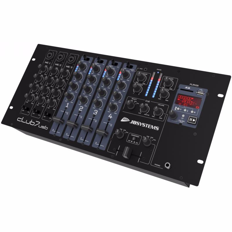 JB SYSTEMS CLUB7 USB table de mixage mixer DJ lecteur WAV MP3 