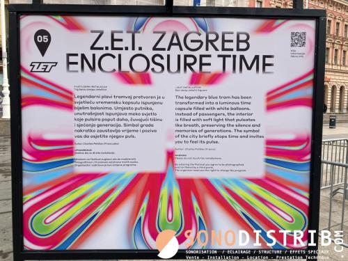 Festival des lumi�res 2026 � Zagreb - Croatie - &eacute;clairage sc&eacute;nique & mise en lumi�re Zagreb Enclosure Time Artiste: Charles PETILLON Exposition: Festival of Lights 2026 - Zagreb - Croatie Moyens techniques et sc&eacute;nographiques pour la mise en lumi�re de l'oeuvre expos&eacute;e. Eclairage &eacute;v&eacute;nementiel, programmation lumi�re, ... sonodistrib