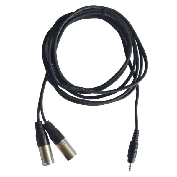 HILEC câble audio Minijack vers 2x XLR mâle - longueur 3m