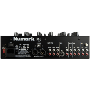 Numark M6 USB table de mixage DJ battle 4 voies + entrée micro + 1 sortie master