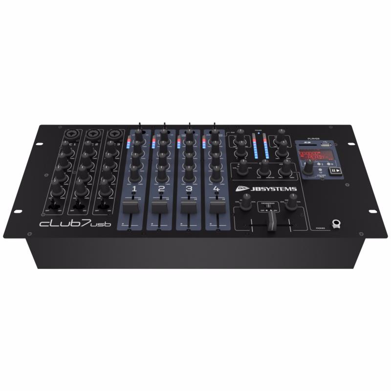 JB SYSTEMS CLUB7 USB table de mixage mixer DJ lecteur WAV MP3 