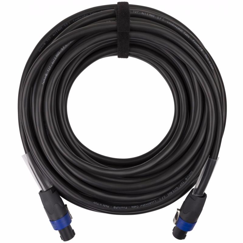 TASKER câble Haut Parleur PRO L: 20m 4x 2.5 mm² fiches Neutrik Speakon NL4FX pour HP enceinte 