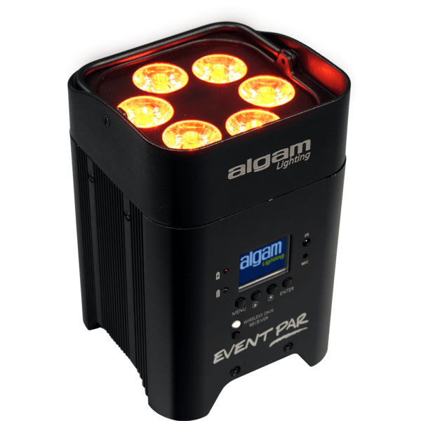 Algam Lighting EVENTPAR projecteur PAR LED sur batterie 6x 12W RGBWAUV 25°