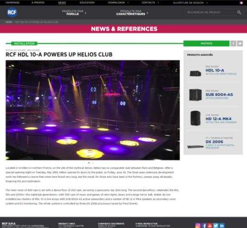 Vente Pose Installation Sonorisation & Eclairage Discoth�que Club Nord-Pas-de-Calais revendeur professionnel int&eacute;gration r&eacute;f&eacute;rence RCF audio Briteq Led