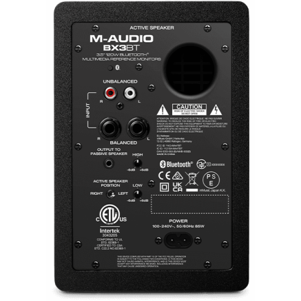 M-AUDIO BX3D4-BT (la paire) enceinte de monitoring actif 2x25W RMS 3.5" Bluetooth