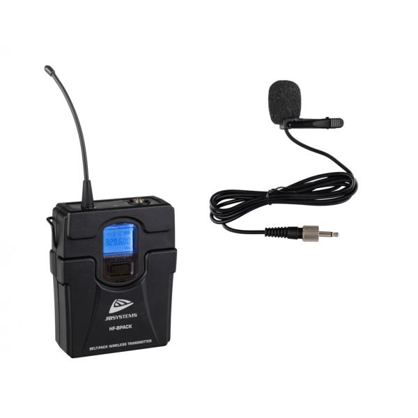 JB SYSTEMS HF-BPACK Boitier de ceinture et microphone lavalier à utiliser avec le HF-TWIN RECEIVER (non inclus)