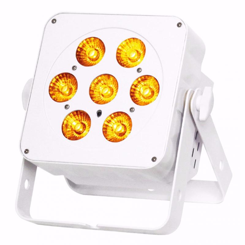 JB SYSTEMS Led Plano 7FC - coloris blanc - Projecteur 7x 8W RGBW