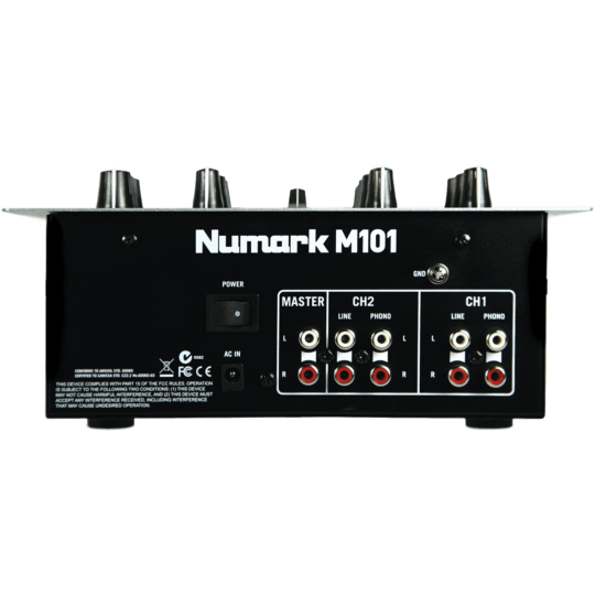 Numark M101 table de mixage DJ battle 2 voies + entrée micro + 1 sortie master