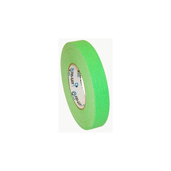 Ruban adhésif Gaffer fluorescent Vert 25mm x 25m