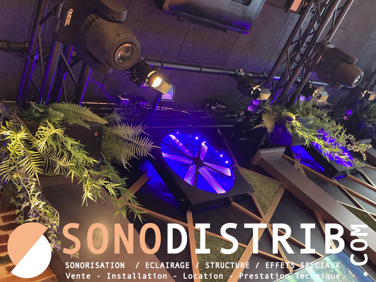 SONORISATION & ECLAIRAGE pour Bars, Restaurants, Complexes de loisirs, salles, club, discothque sonodistrib installation revendeur professionnel