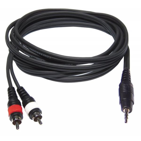 Câble audio minijack stéréo vers 2x RCA (Rouge et Blanc) 3m