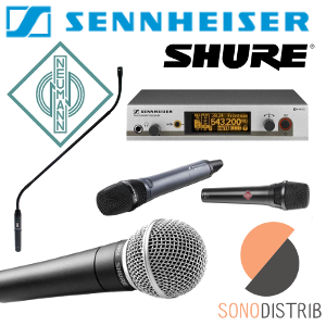 Location de micro / micro sans fil (HF) / micro casque (HF) / micro cravatte (HF) shure sennheiser neumann lille seclin magasin sono lens arras douai